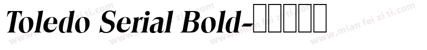 Toledo Serial Bold字体转换